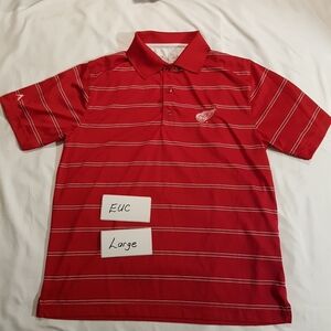 Detroit Red Wings boys size Large polo shirt